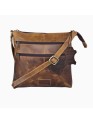  Buffalo Leather Crossbody Handbag Women's Hobo Bag Vintage Small Sling Crossover