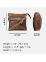  Buffalo Leather Crossbody Handbag Women's Hobo Bag Vintage Small Sling Crossover