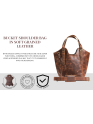 Women's Handbag Buffalo Leather Tote Hobo Bag Business Crossbody Shoulder Purse
