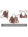 Women's Handbag Buffalo Leather Tote Hobo Bag Business Crossbody Shoulder Purse