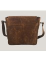 Women Cross body Genuine Buffalo Leather Brown Messenger Sling Shoulder bag 