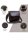 Women’s Genuine Leather Crossbody Shoulder Bag | Medium Size Sling Bag for Office, Travel, Casual Use | 11 Inch Ladies Side Purse with Adjustable Strap & Pockets