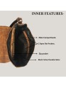 Women Cross body Genuine Buffalo Leather Brown Messenger Sling Shoulder bag 