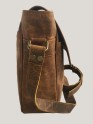 Women Cross body Genuine Buffalo Leather Brown Messenger Sling Shoulder bag 