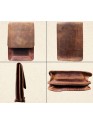 Genuine Buffalo Leather Mobile Wallet Unisex Phone And Card Holder Brown Cover