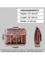 Genuine Buffalo Leather Briefcase Bag Men's Messenger Brown Work Laptop Bag