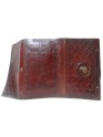 Traditional Vintage Genuine Leather Embossed Notebook Journal Memory Diary 9 x 5