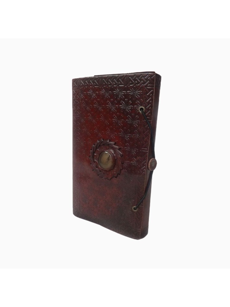 Traditional Vintage Genuine Leather Embossed Notebook Journal Memory Diary 9 x 5