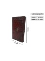 Traditional Vintage Genuine Leather Embossed Notebook Journal Memory Diary 9 x 5