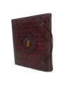 Vintage Genuine Leather Handmade Blank Paper Pocket Journal Travel Embossed Mini Diary 6 x 5