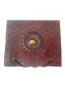 Vintage Genuine Leather Handmade Blank Paper Pocket Journal Travel Embossed Mini Diary 6 x 5
