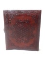 Vintage Genuine Leather Handmade Blank Paper Pocket Journal Travel Embossed Mini Diary 6 x 5