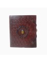 Vintage Genuine Leather Handmade Blank Paper Pocket Journal Travel Embossed Mini Diary 6 x 5