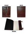 Genuine Leather Journal Medieval Stones Embossed Handmade Notebook Diary