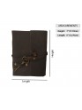 Genuine Leather Notebook Diary Brown Schedule Journal Small Book