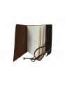 Genuine Leather Notebook Diary Brown Schedule Journal Small Book