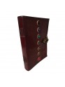 Brown Embossed Seven Stones Diary Genuine Leather  Everyday Oragniser