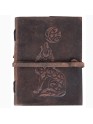  Leather Bound Journal Brown Writing Diary Plain Notebook Embossed Sketch Notepad