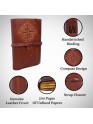Genuine Leather Bound Brown Journal Handmade Diary Sketchers Writting Notebook