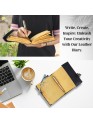  Black Cover Dairy Genuine Leather Bound Journal Stone Studded Tree Notebook