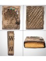 Tree Of Life Stone Studded Genuine Leather Bound Journal Grimoire Office Diary