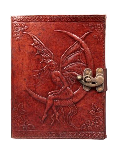Genuine Leather Bound Journal Angel Embossed Grimoire Diary Spell Book Writing Notebook Brown Book Of Shadow