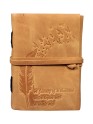 Leaf Embossed Genuine Leather Bound Grimoire Office Diary Book Of Shadow Spell Book Notebook Travellers Notepad Book