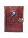 Genuine Leather Bound Dream Catcher Grimoire Plain Small Diary Writing Notebook