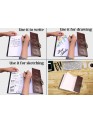 Genuine Leather Bound Journal Grimoire Cross Embossed Notepad Brown Notebook