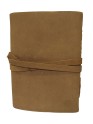 Genuine Leather Book Heart Shape Cover Bound Diary Blank  Daily Planner