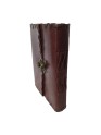 Vintage Leather Brown Handmade Diary clasp lock Notebook Oragniser