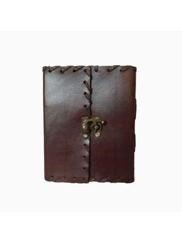 Vintage Leather Brown Handmade Diary clasp lock Notebook Oragniser
