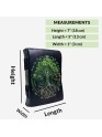 Madosh, Handmade Genuine Leather Journal with Tree of Life Design – 200 Unlined Pages | Vintage Lock Diary | 7x5” Travel Notebook for Writing, Sketching, Gifting