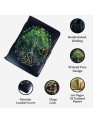 Madosh, Handmade Genuine Leather Journal with Tree of Life Design – 200 Unlined Pages | Vintage Lock Diary | 7x5” Travel Notebook for Writing, Sketching, Gifting