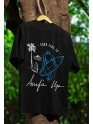 Oversized Drop Shoulder Graphic Printed Half Sleeve T-Shirt for Men | Round Neck t-shirt for Men 100% Cotton (240gsm) | Sizes available XS to XL (IN, Alpha, XL, Plus, Black)