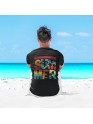 Recycled Cotton Regular Fit Men's T-Shirt | Mens Printed Tshirt | Mens Round Neck Summer Holiday Tshirt