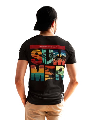 Recycled Cotton Regular Fit Men's T-Shirt | Mens Printed Tshirt | Mens Round Neck Summer Holiday Tshirt