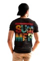 Recycled Cotton Regular Fit Men's T-Shirt | Mens Printed Tshirt | Mens Round Neck Summer Holiday Tshirt